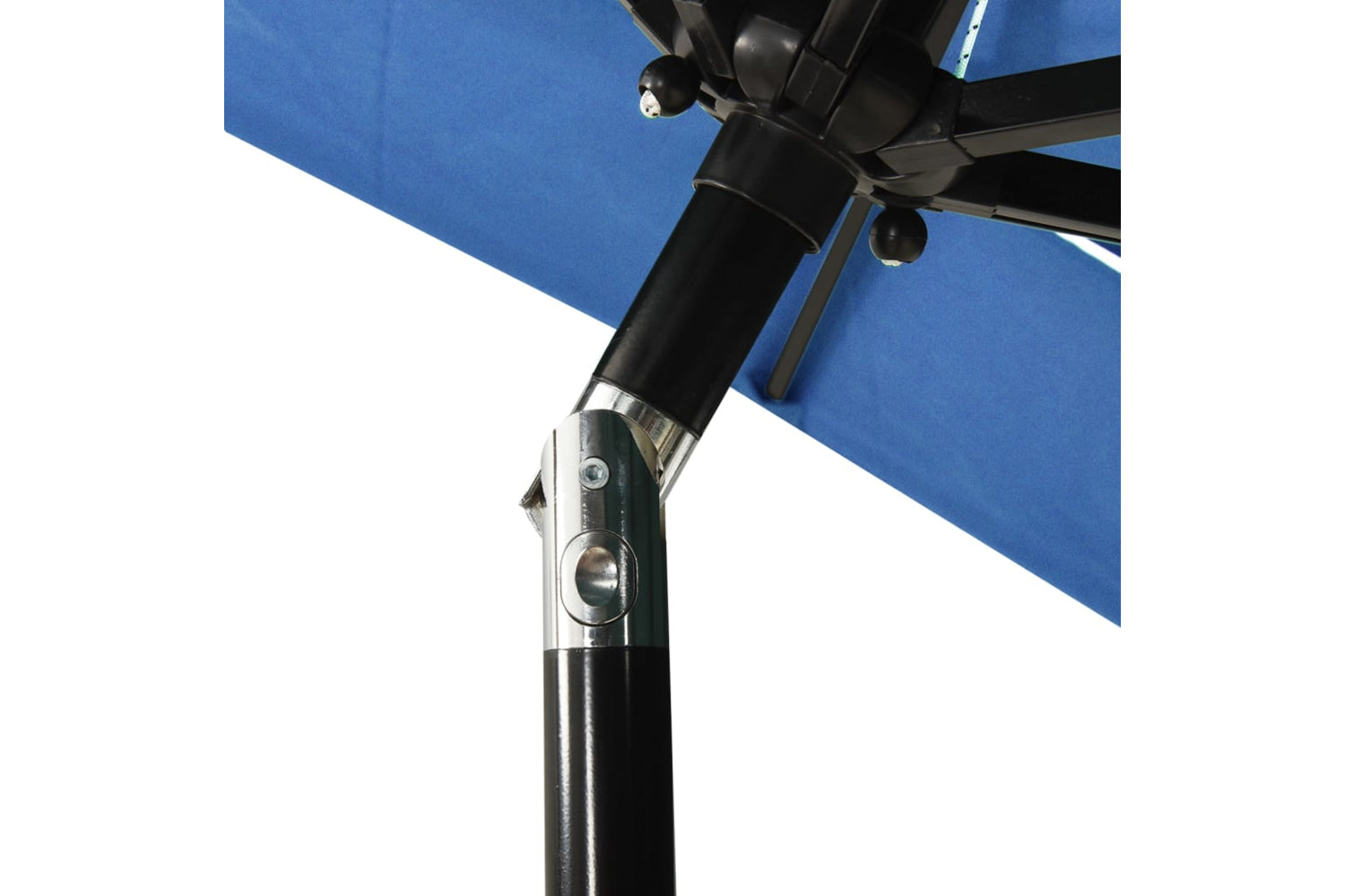 Vidaxl 313851 3-tier Parasol With Aluminium Pole Azure Blue 2x2 M-5