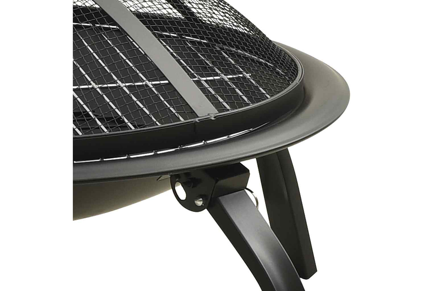 Vidaxl 2-in-1 Fire Pit And Bbq With Poker 56x56x49 Cm Steel-5