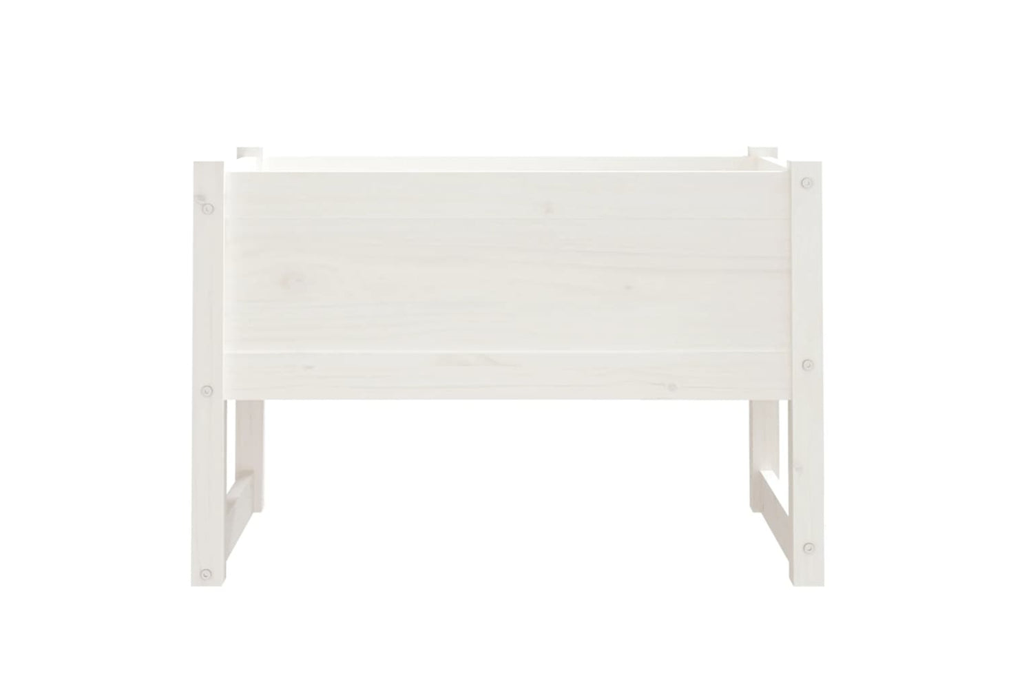 vidaXL 822118 Planter White 78x40x52cm Solid Wood Pine-3