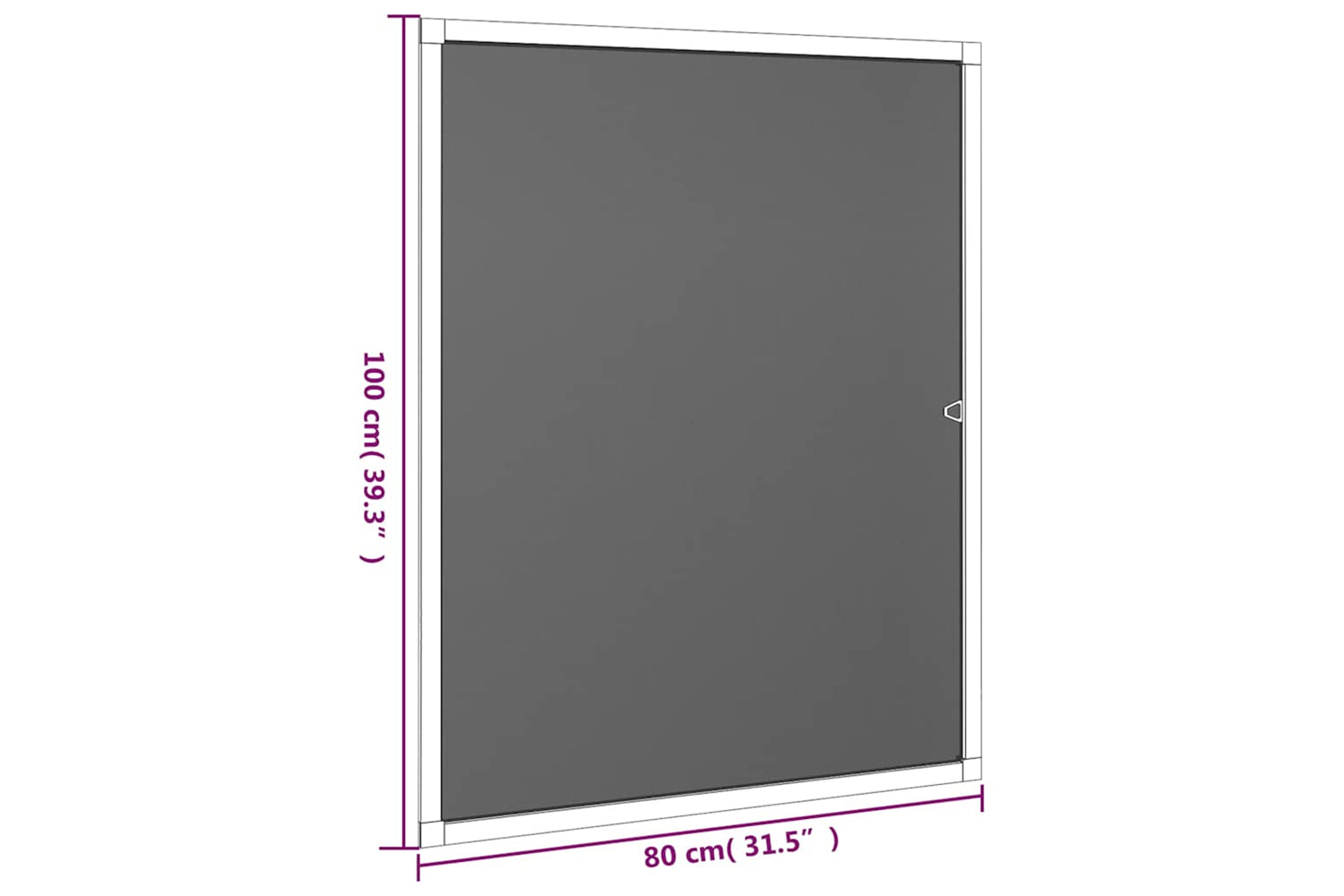 vidaXL 153829 Insect Screen For Windows White 80x100cm-7