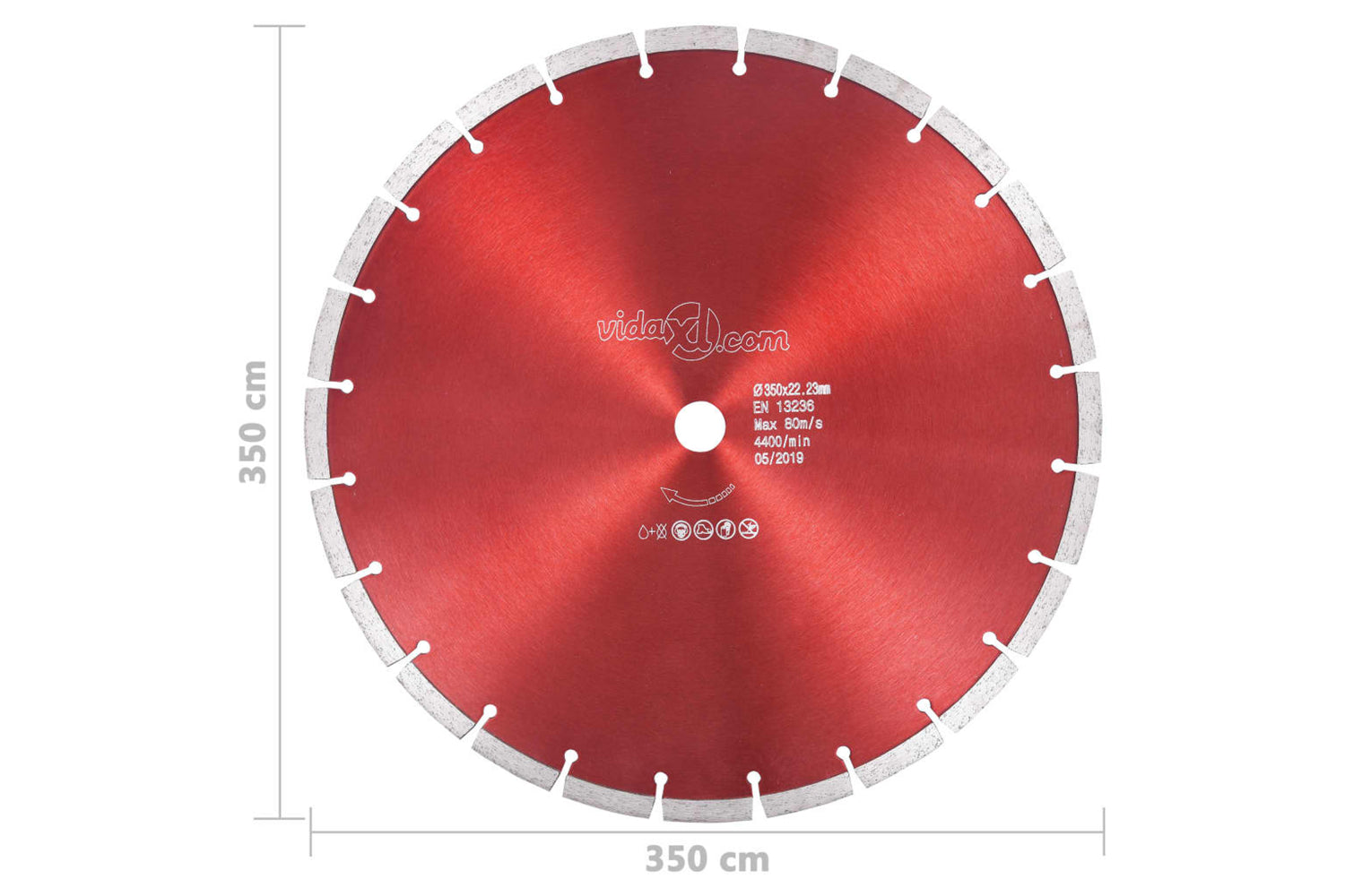 vidaXL 143243 Diamond Cutting Disc Steel 350mm-3