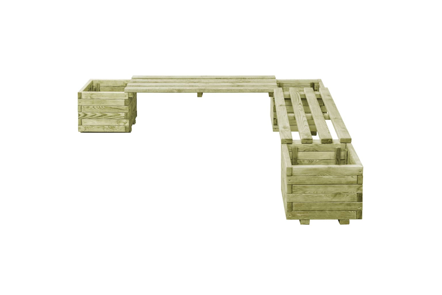 Vidaxl 44948 Garden Planter Bench Impregnated Pinewood-3
