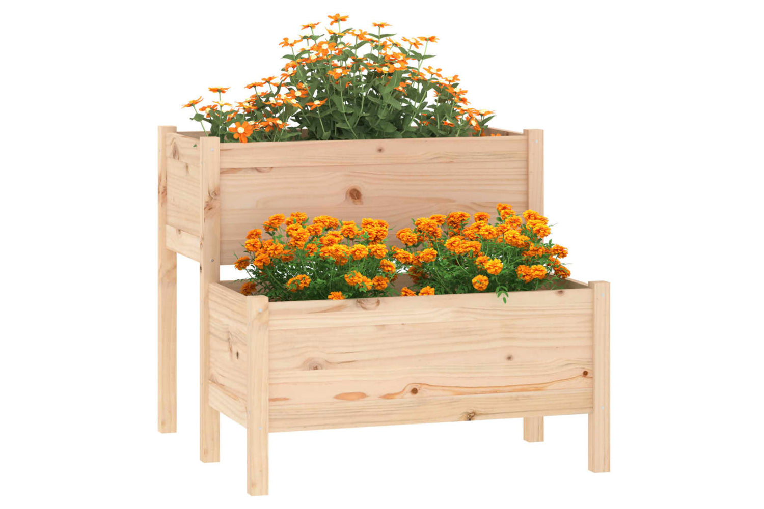 vidaXL 822257 Planter 84.5x84x75cm Solid Wood Pine-2
