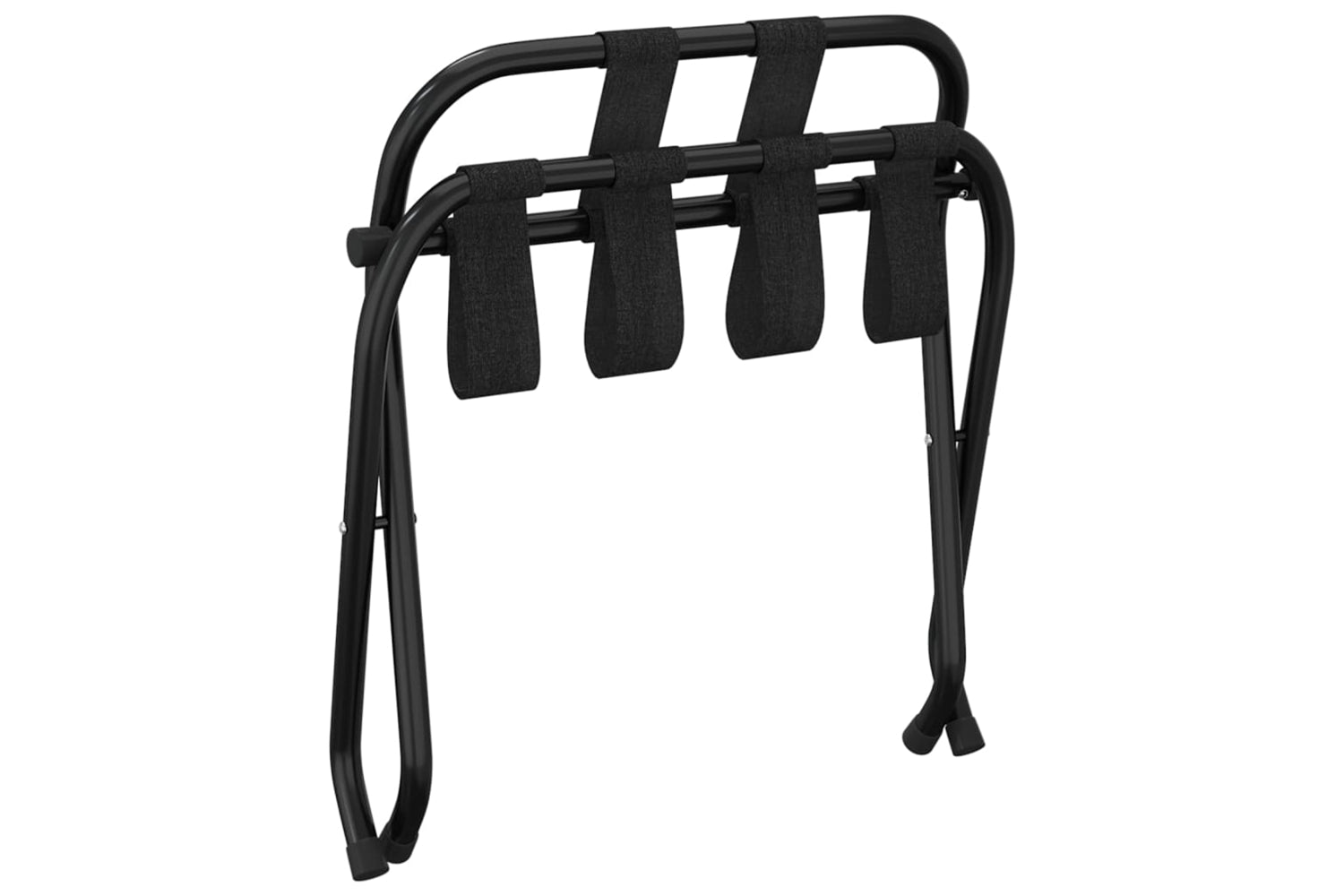 vidaXL 153075 Luggage Rack With Backrest Black 56x39x52cm-5