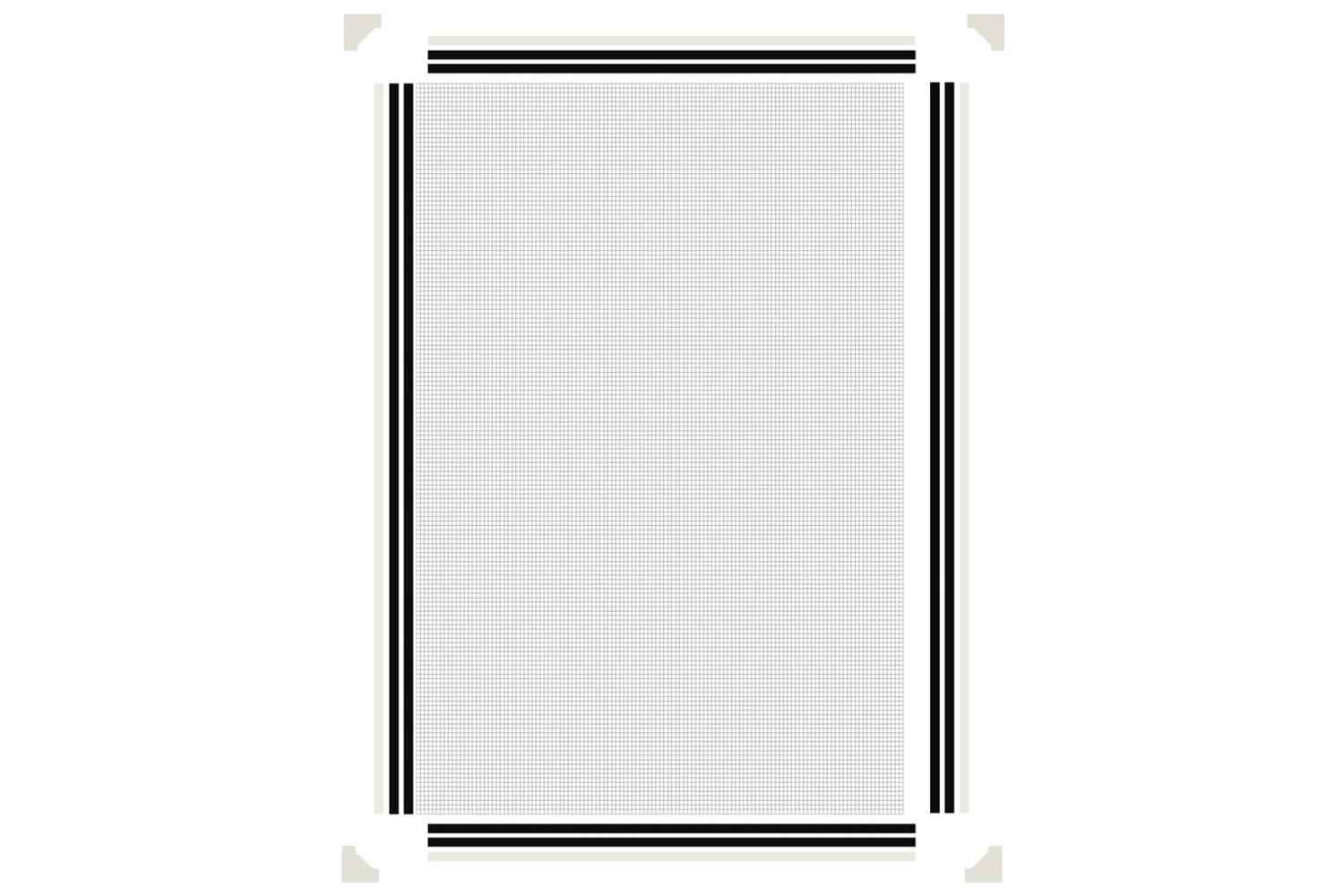 vidaXL 153849 Magnetic Insect Screen For Windows White 80x120cm-5
