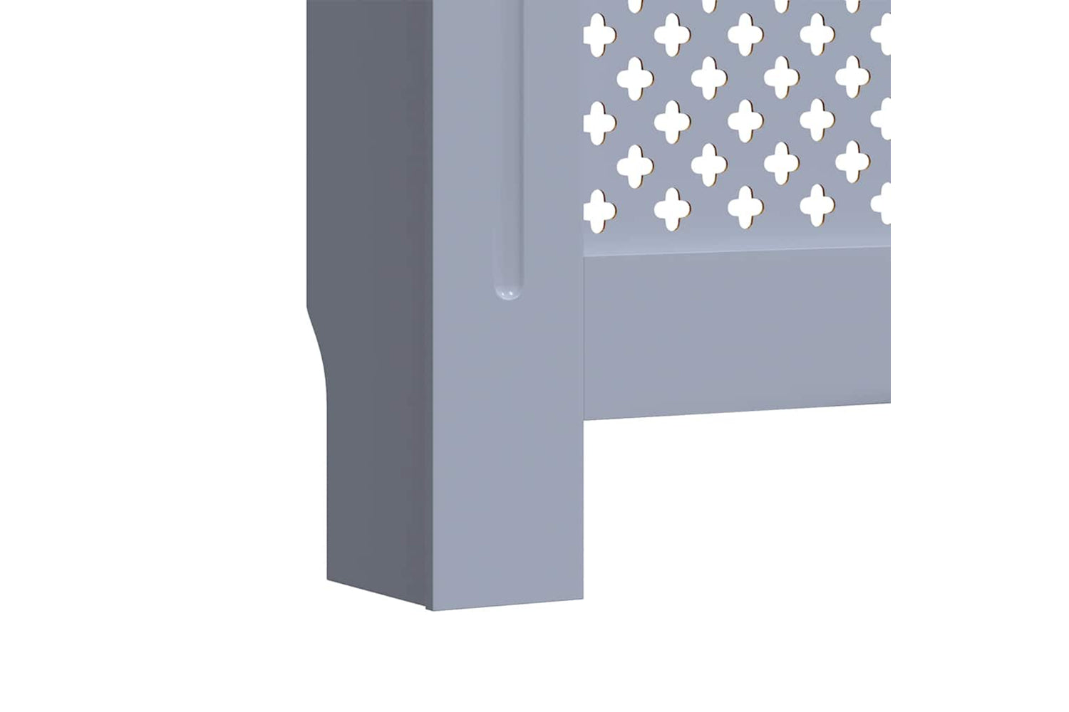vidaXL Mdf Radiator Cover Grey 205cm-8