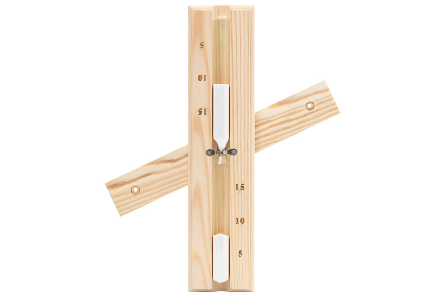 Vidaxl 51687 2 In 1 Sauna Hygrothermograph And Sand Timer Set Solid Wood Pine-9