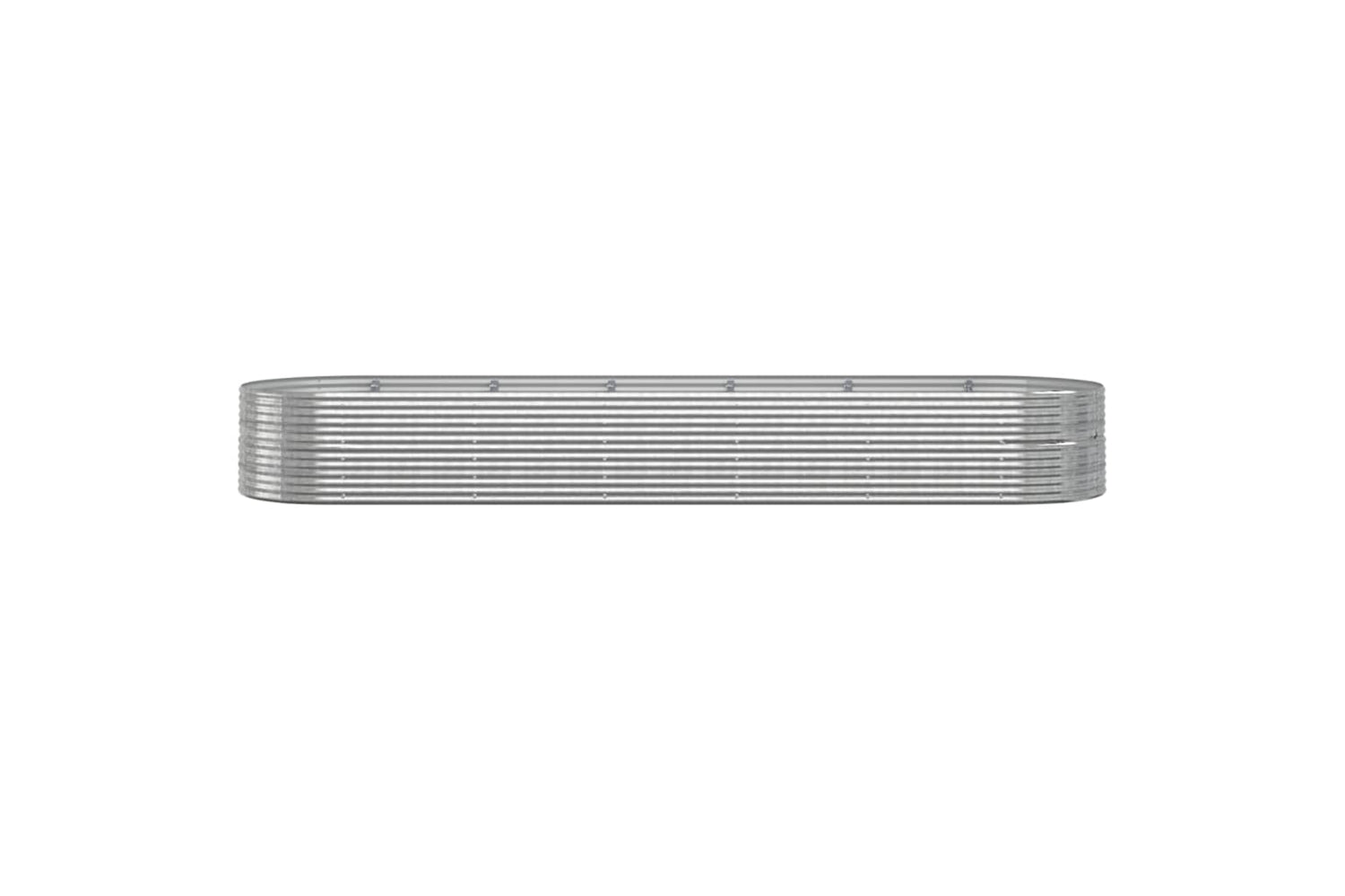 vidaXL 319117 Garden Raised Bed Powder-coated Steel 510x140x68cm Silver-2
