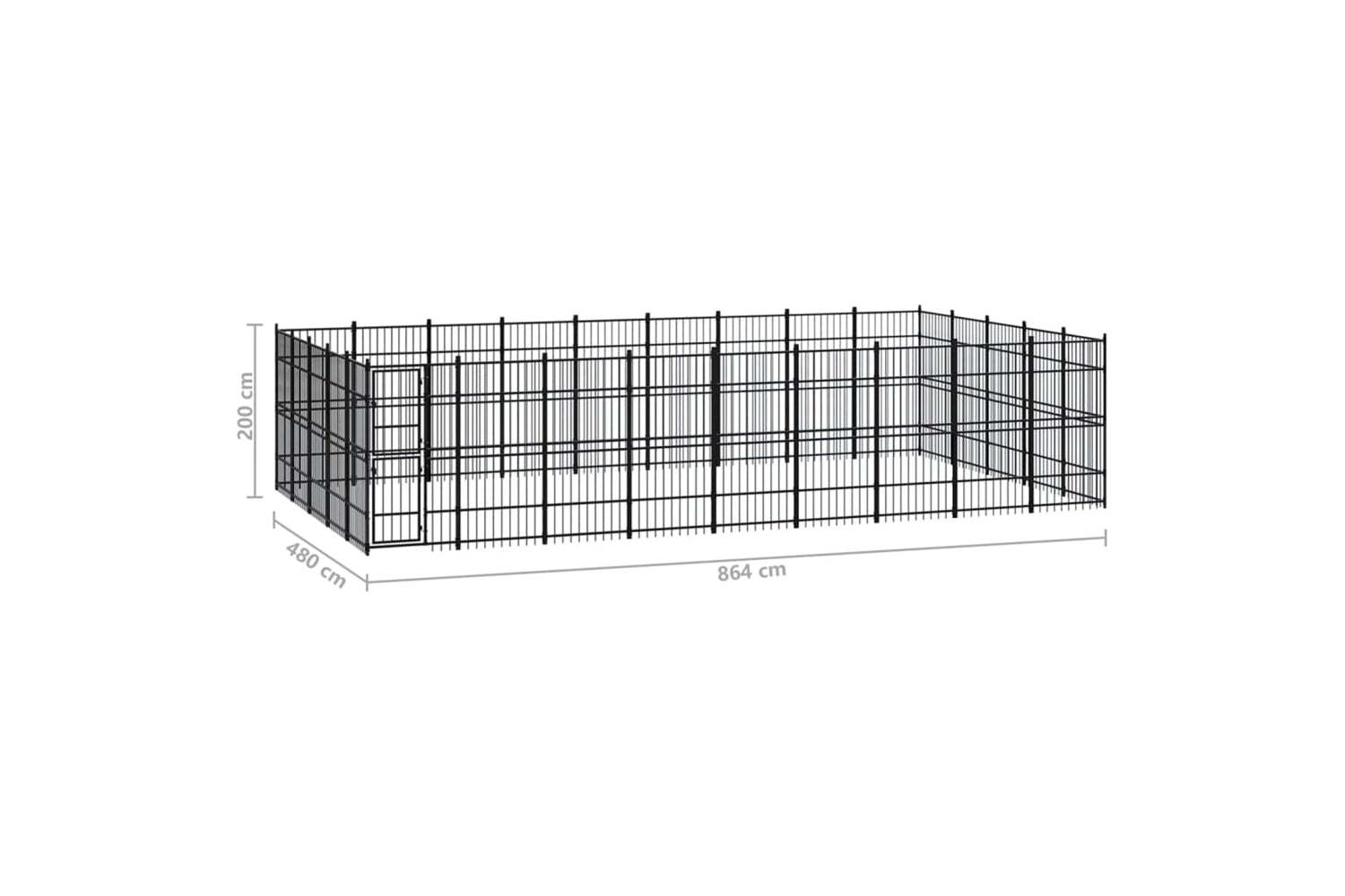 Vidaxl 3097993 Outdoor Dog Kennel Steel 41.47 M2-7
