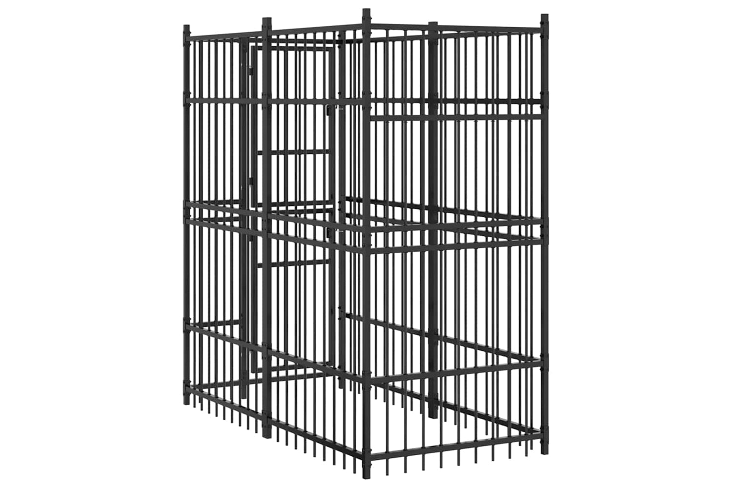 Vidaxl 171472 Outdoor Dog Kennel Steel 1.84 M2-6