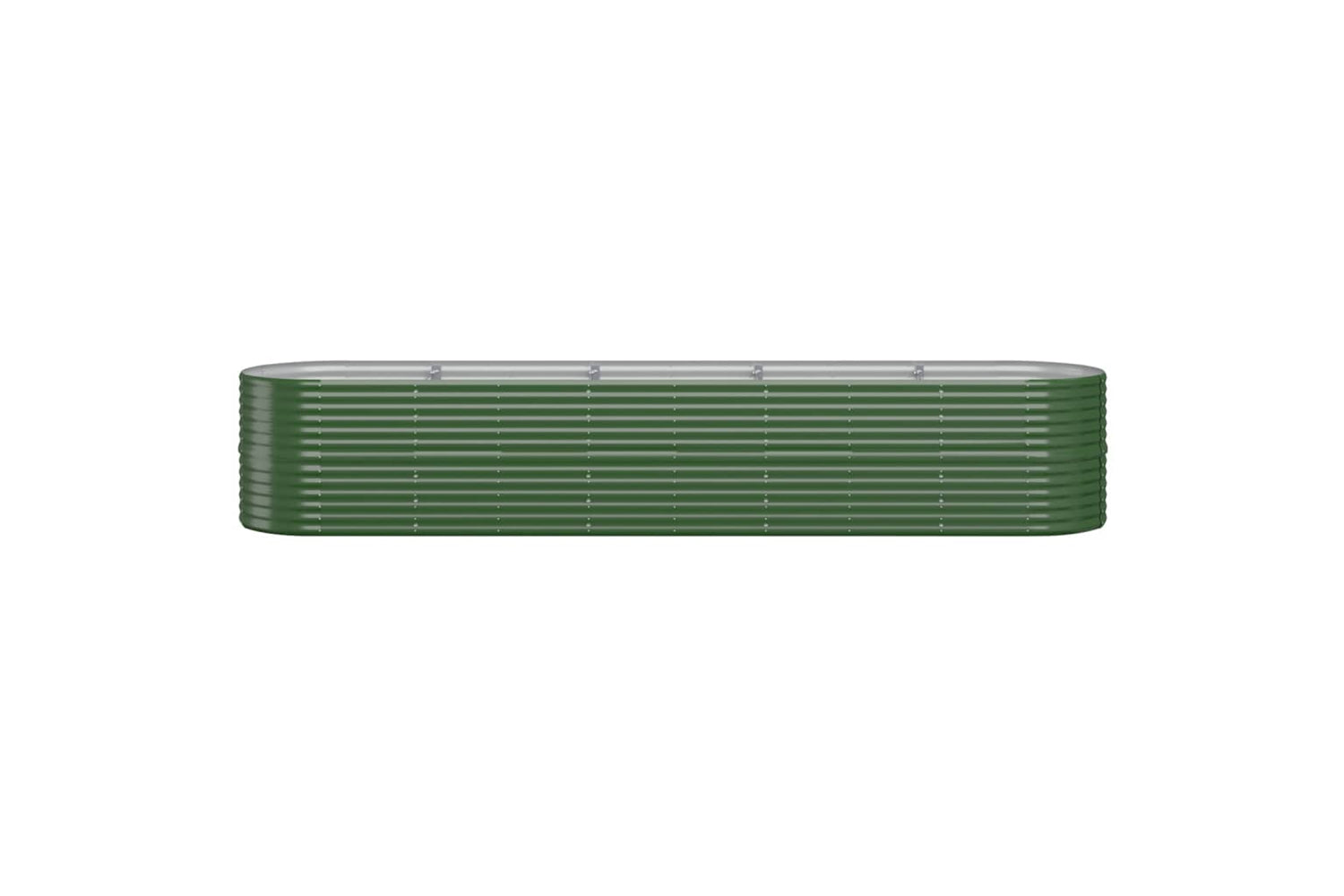 vidaXL 318963 Garden Raised Bed Powder-coated Steel 368x80x68cm Green-2