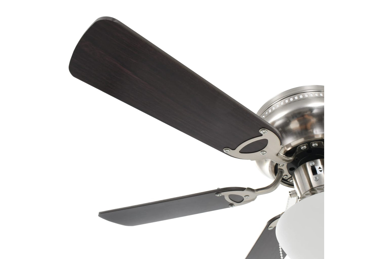 vidaXL 50537 Ornate Ceiling Fan With Light 82cm Dark Brown-5