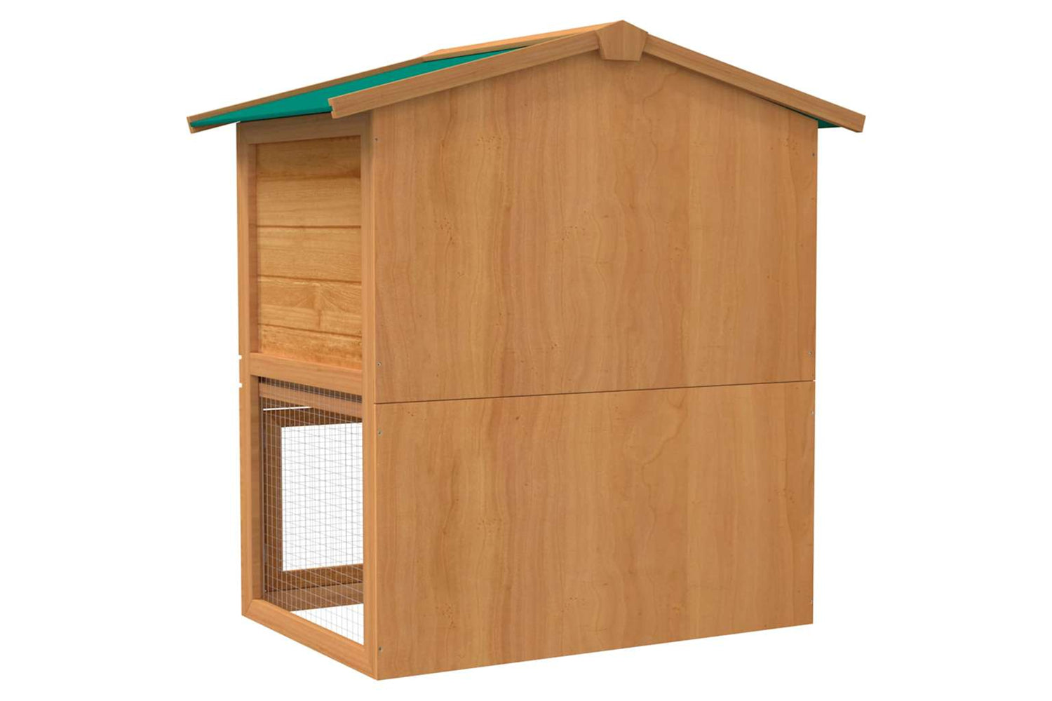 vidaXL 170160 Outdoor Rabbit Hutch Small Animal House Pet Cage 3 Doors Wood-5