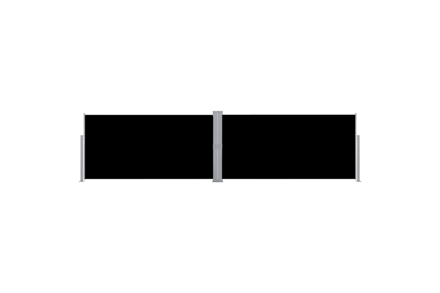 vidaXL 42178 Retractable Side Awning Black 160x600cm-2