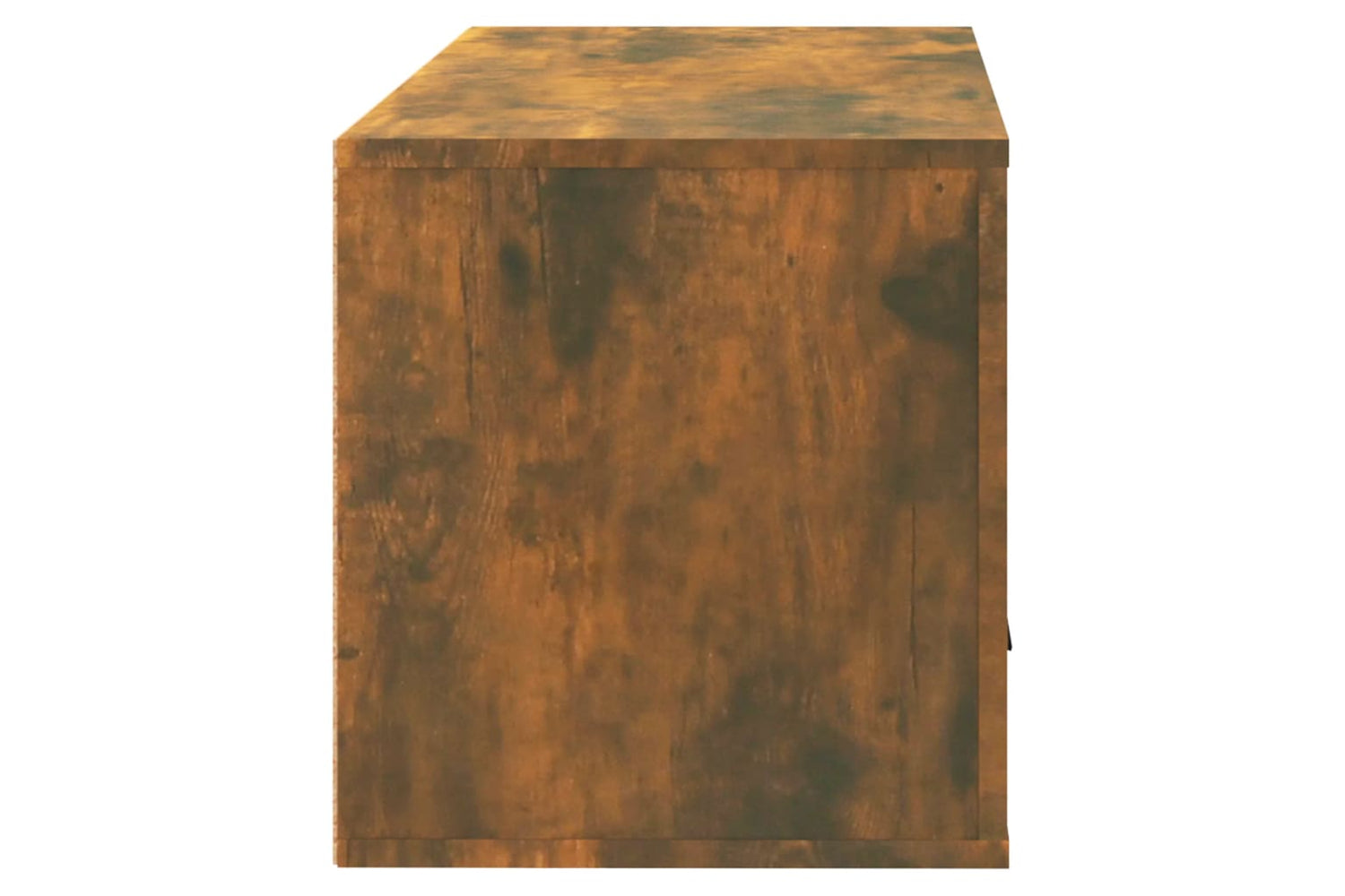 vidaXL 821017 Wall-mounted Shoe Cabinet Smoked Oak 70x35x38cm Solid Wood Pine-5