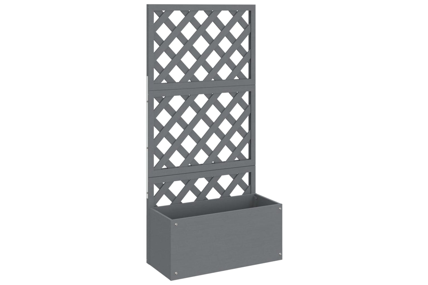 vidaXL 3154899 Trellis Planters 2 Pcs Grey 65x33x135cm Wpc-2