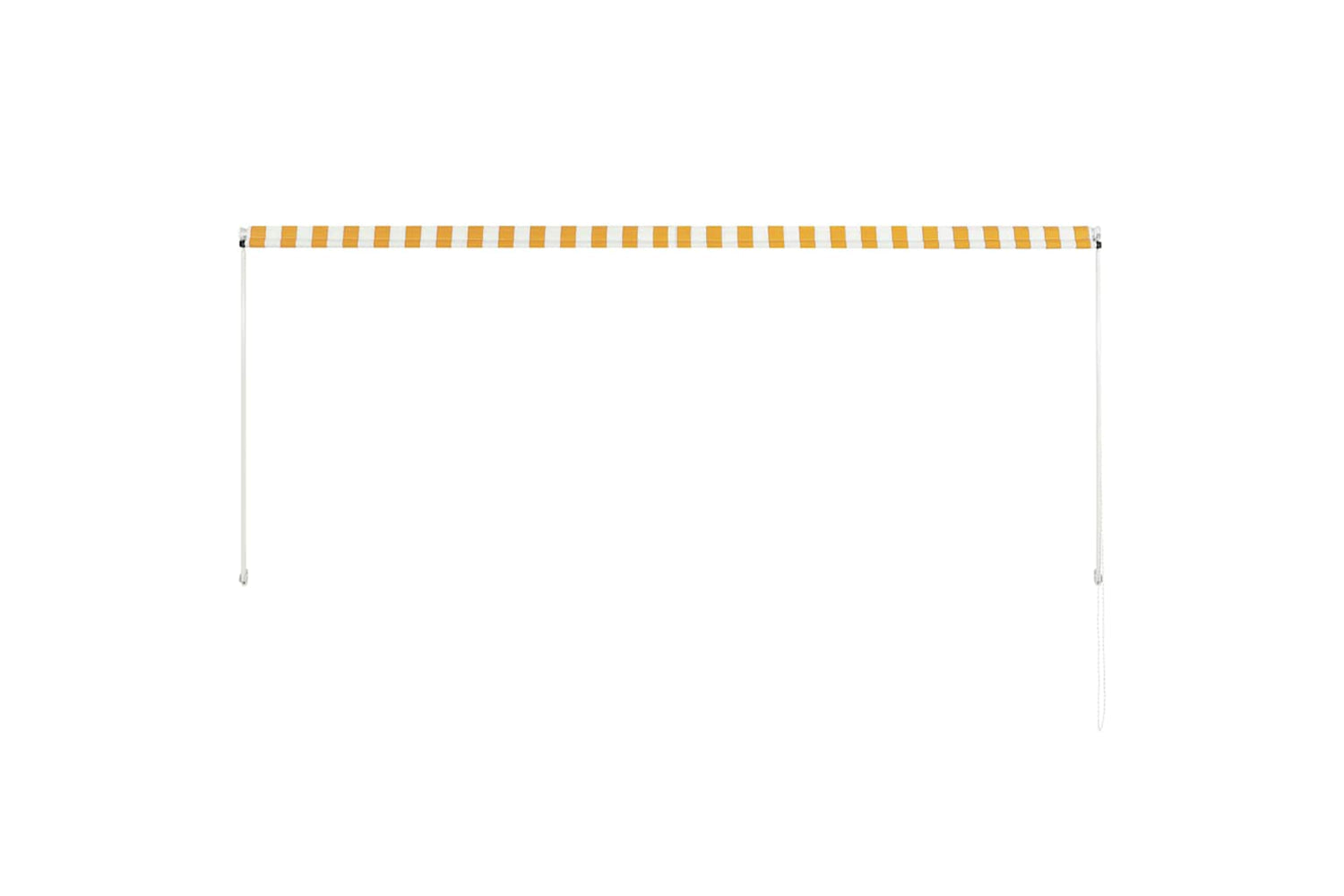 Vidaxl Retractable Awning 300x150 Cm Yellow And White-4