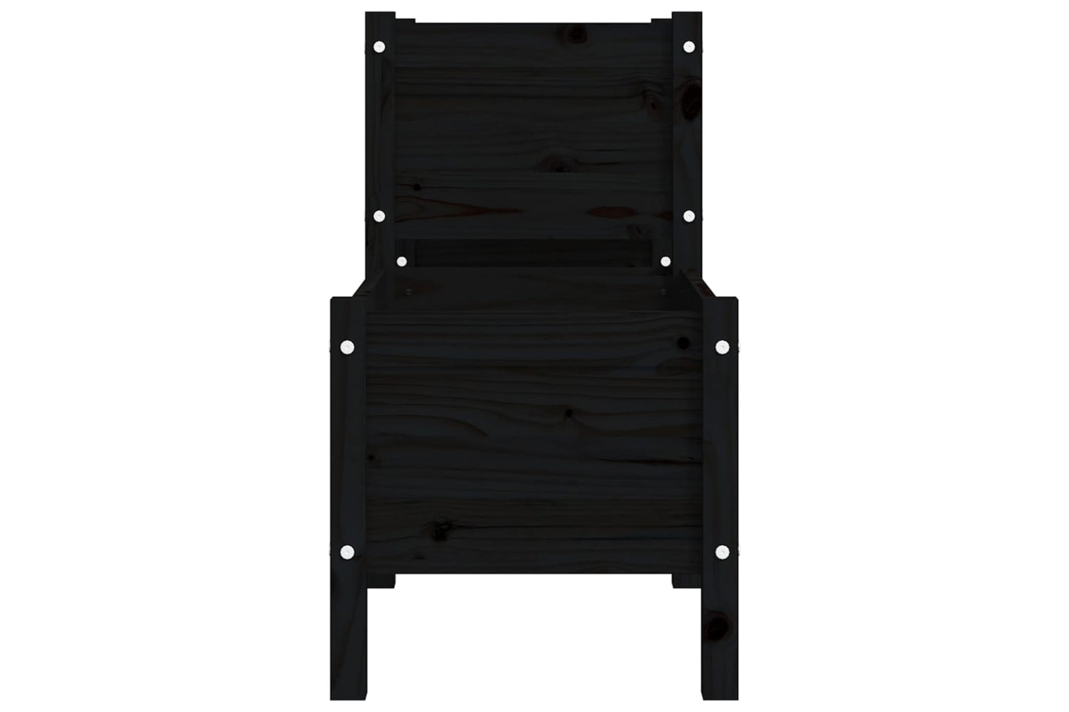 vidaXL 822251 Planter Black 178.5x44x75cm Solid Wood Pine-4