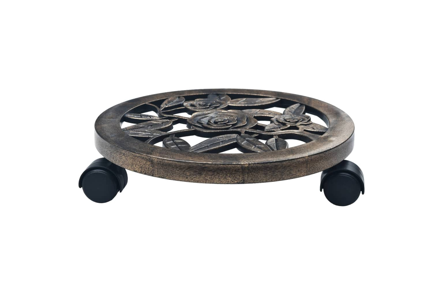 vidaXL 48227 Plant Trolleys 6 Pcs Bronze 30cm Plastic-2