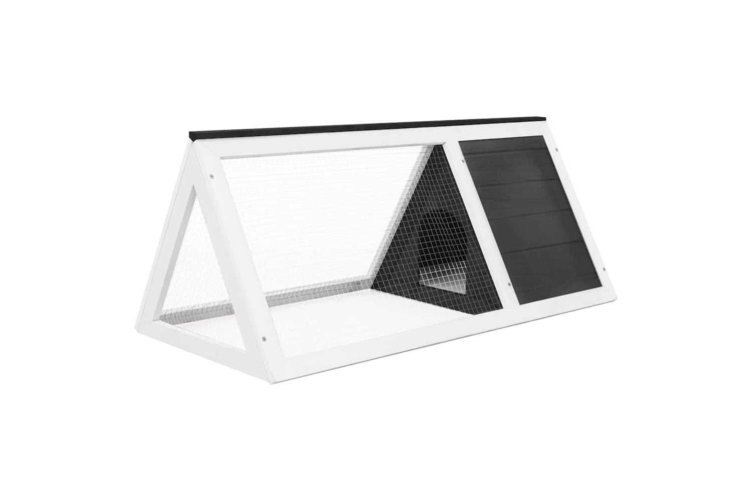 Vidaxl 170852 Animal Rabbit Cage Grey Wood-4