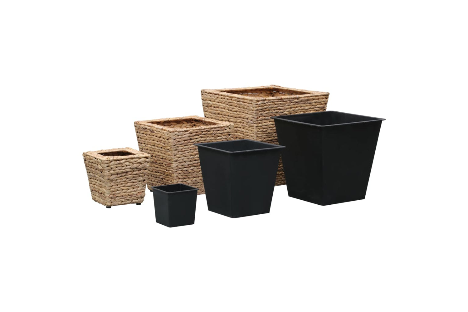 Vidaxl Raised Beds 3 Pcs Water Hyacinth-2