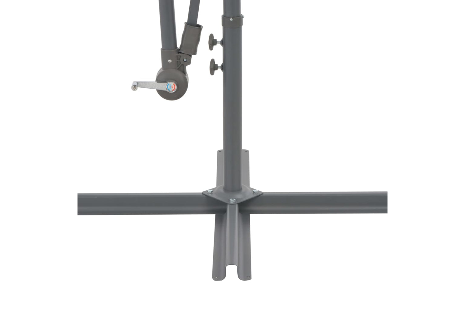 vidaXL 44509 Cantilever Umbrella With Aluminium Pole 300cm Anthracite-5