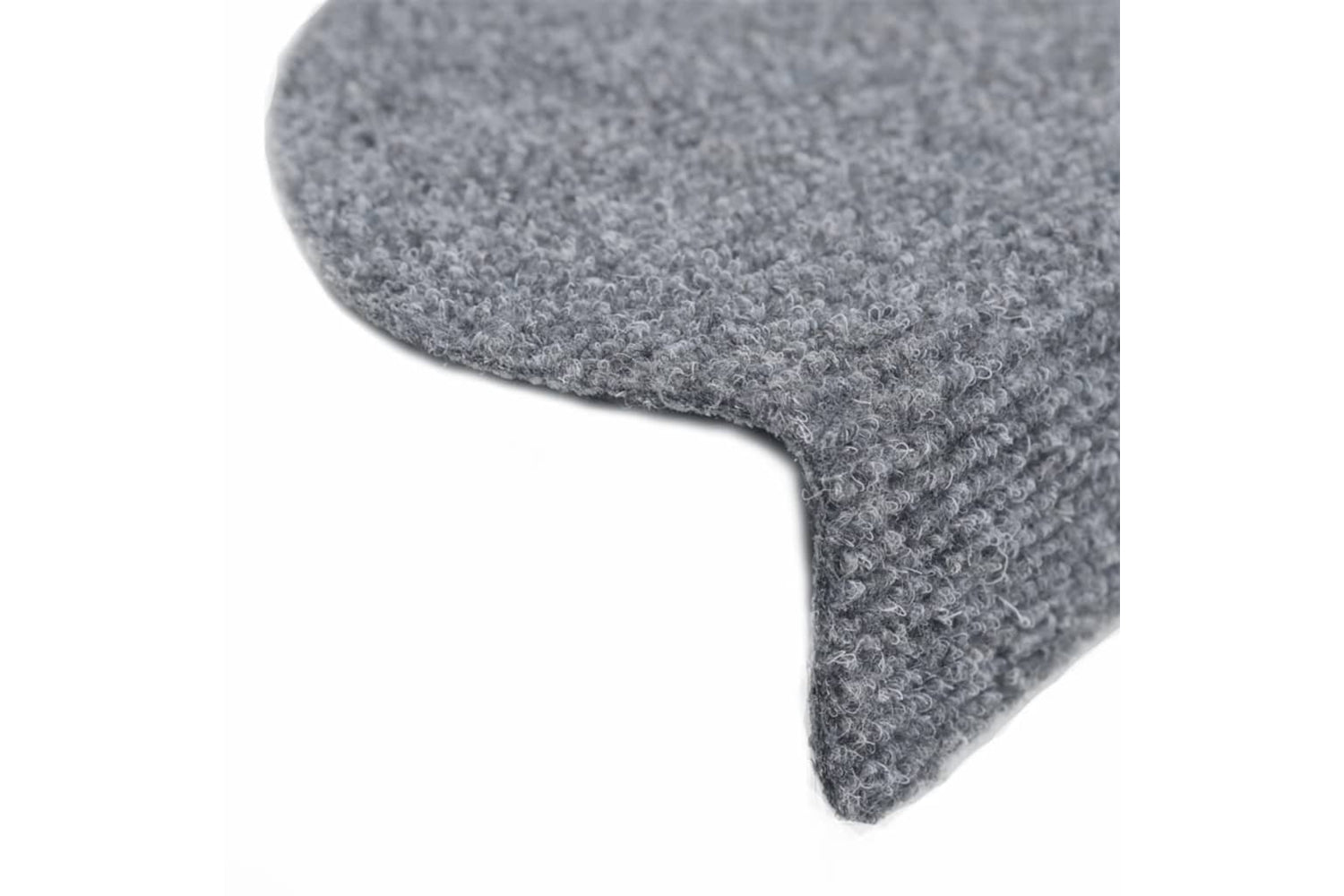 vidaXL 132693 15 Self-adhesive Stair Mats Needle Punch 56x17x3cm Light Grey-5