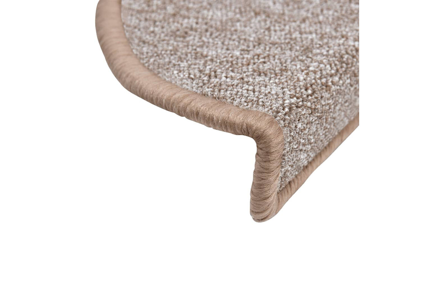 vidaXL 133878 Carpet Stair Treads 15 Pcs Light Brown 56x17x3cm-5
