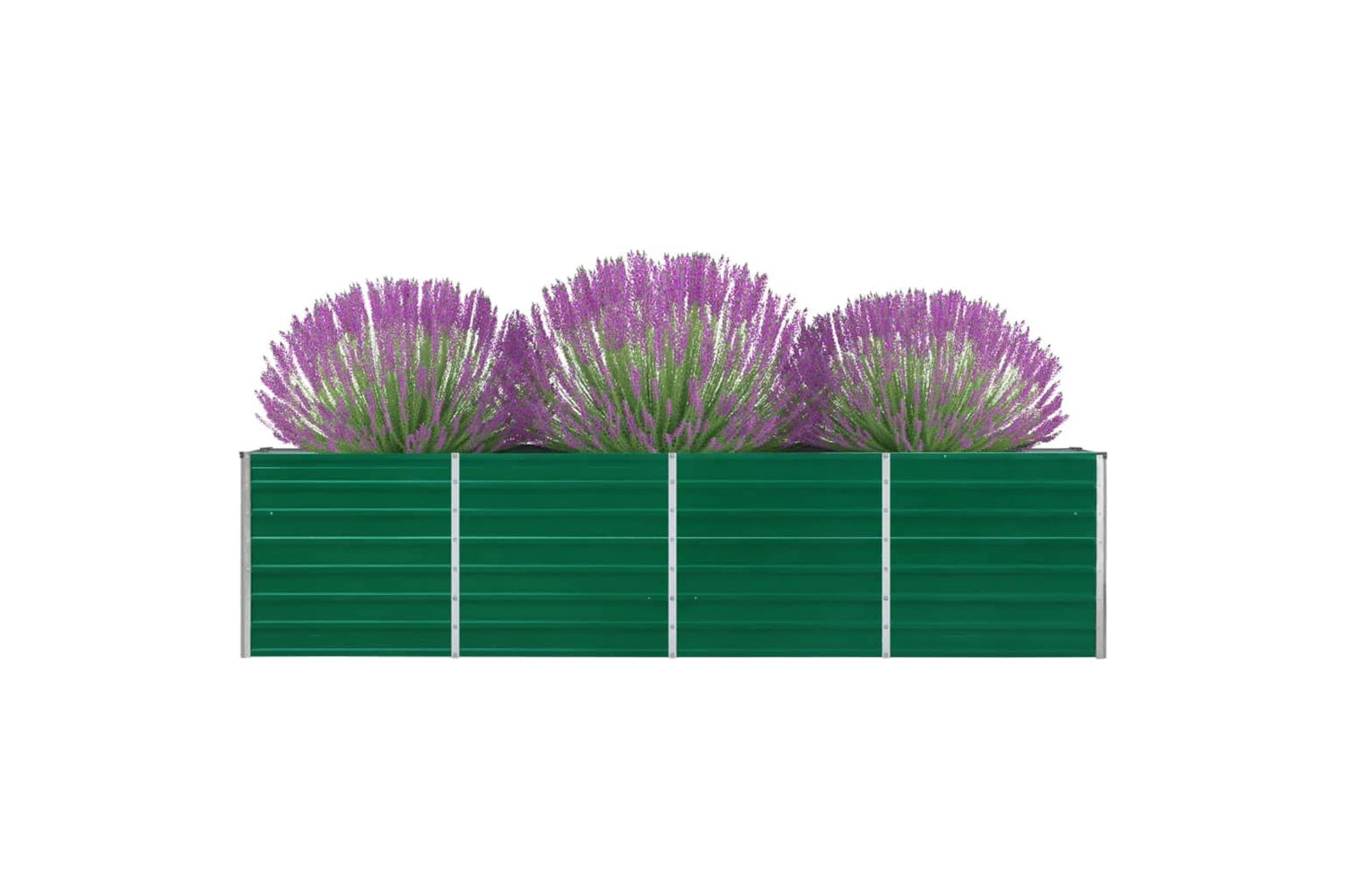 vidaXL 47049 Raised Garden Bed 320x40x77cm Galvanised Steel Green-3