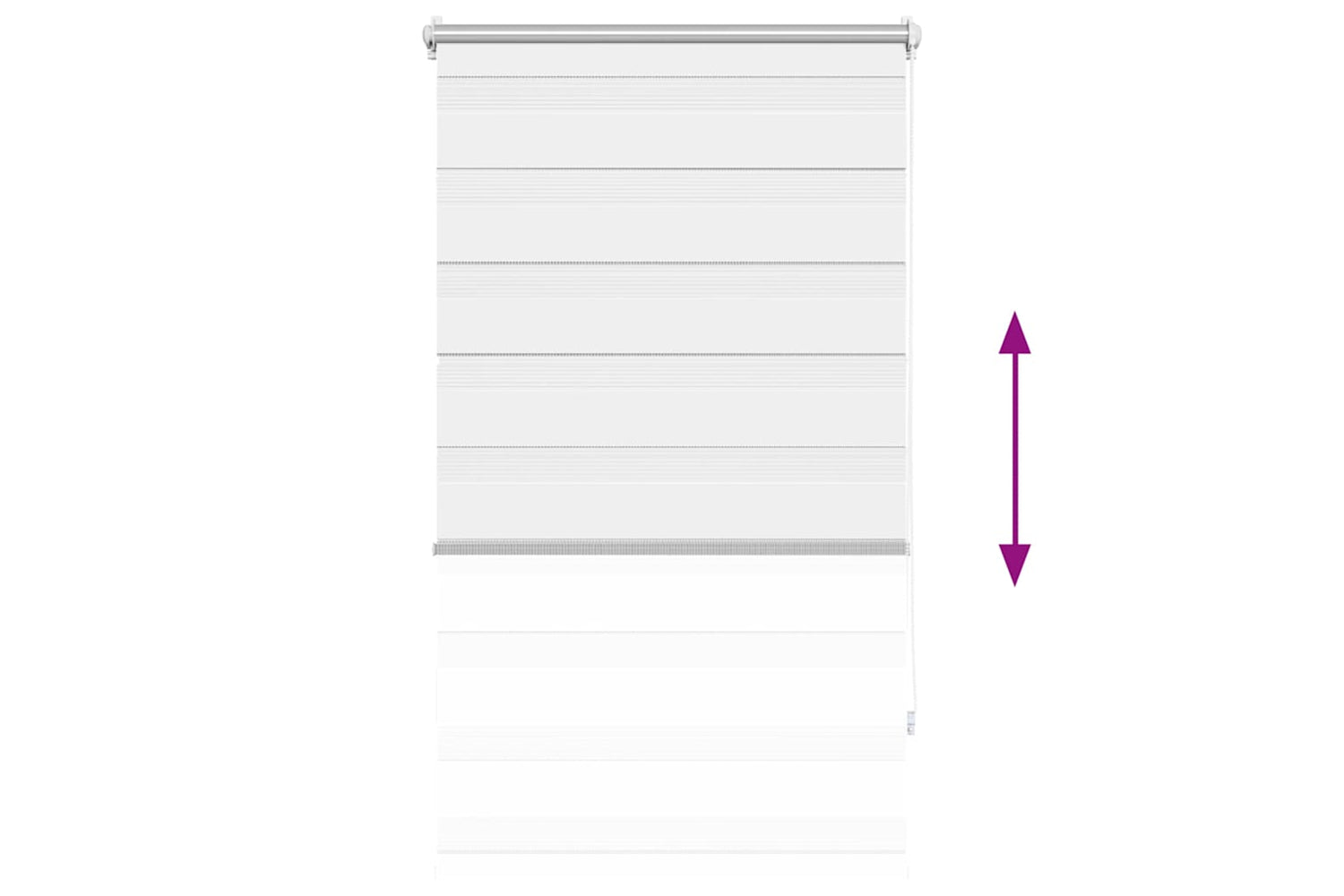 Vidaxl Zebra Blind 90 X 150 Cm White-4
