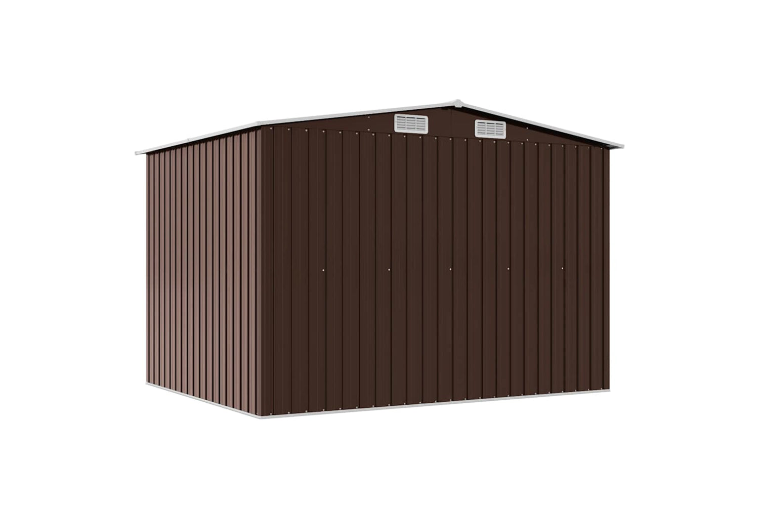 vidaXL 47031 Garden Storage Shed Brown 257x205x178cm Steel-6