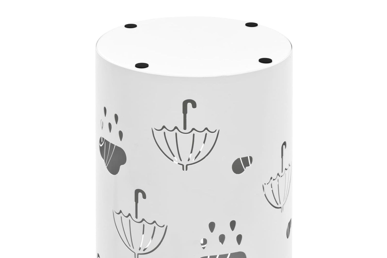 Vidaxl 246805 Umbrella Stand Umbrellas Steel White-5