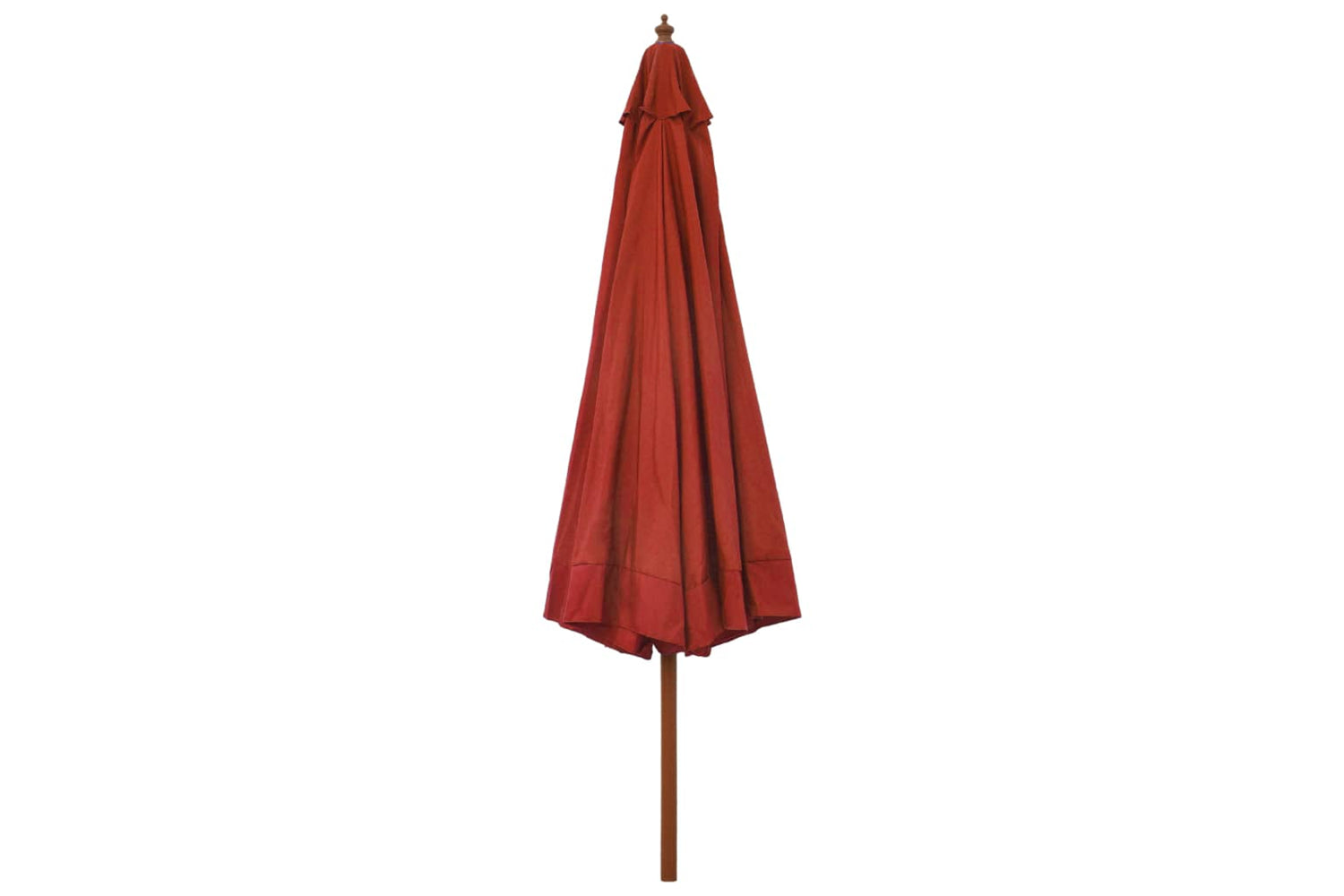 vidaXL 47217 Outdoor Parasol With Wooden Pole 330cm Terracotta-3