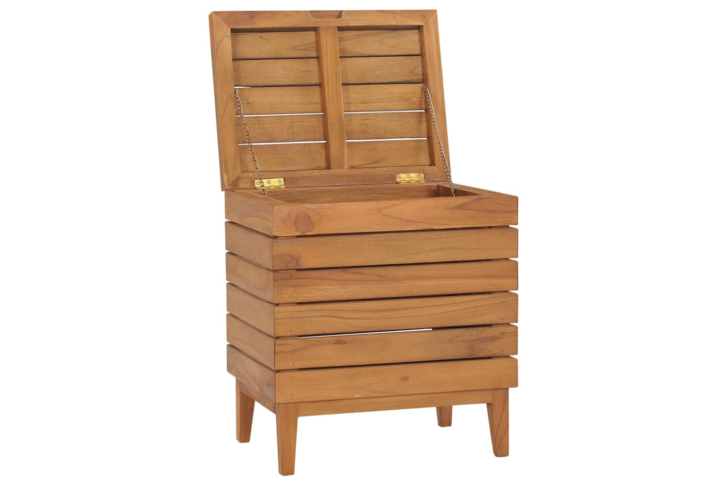 vidaXL 289075 Laundry Basket 40x30x45cm Solid Teak Wood-3