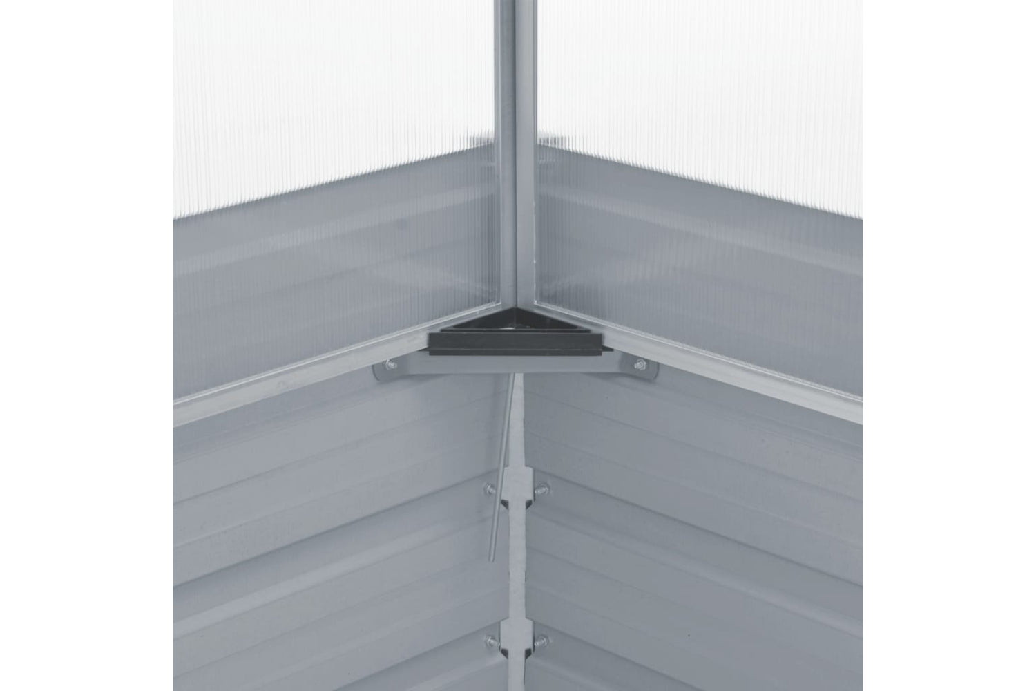 Vidaxl Greenhouse Green 100x100x77 Cm Galvanised Steel-6