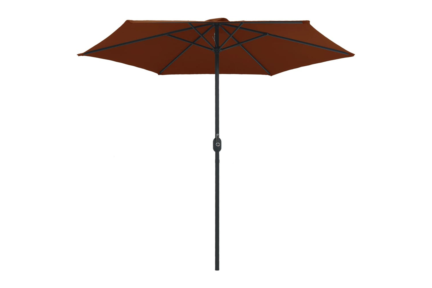 vidaXL 47349 Outdoor Parasol With Aluminium Pole 270x246cm Terracotta-3