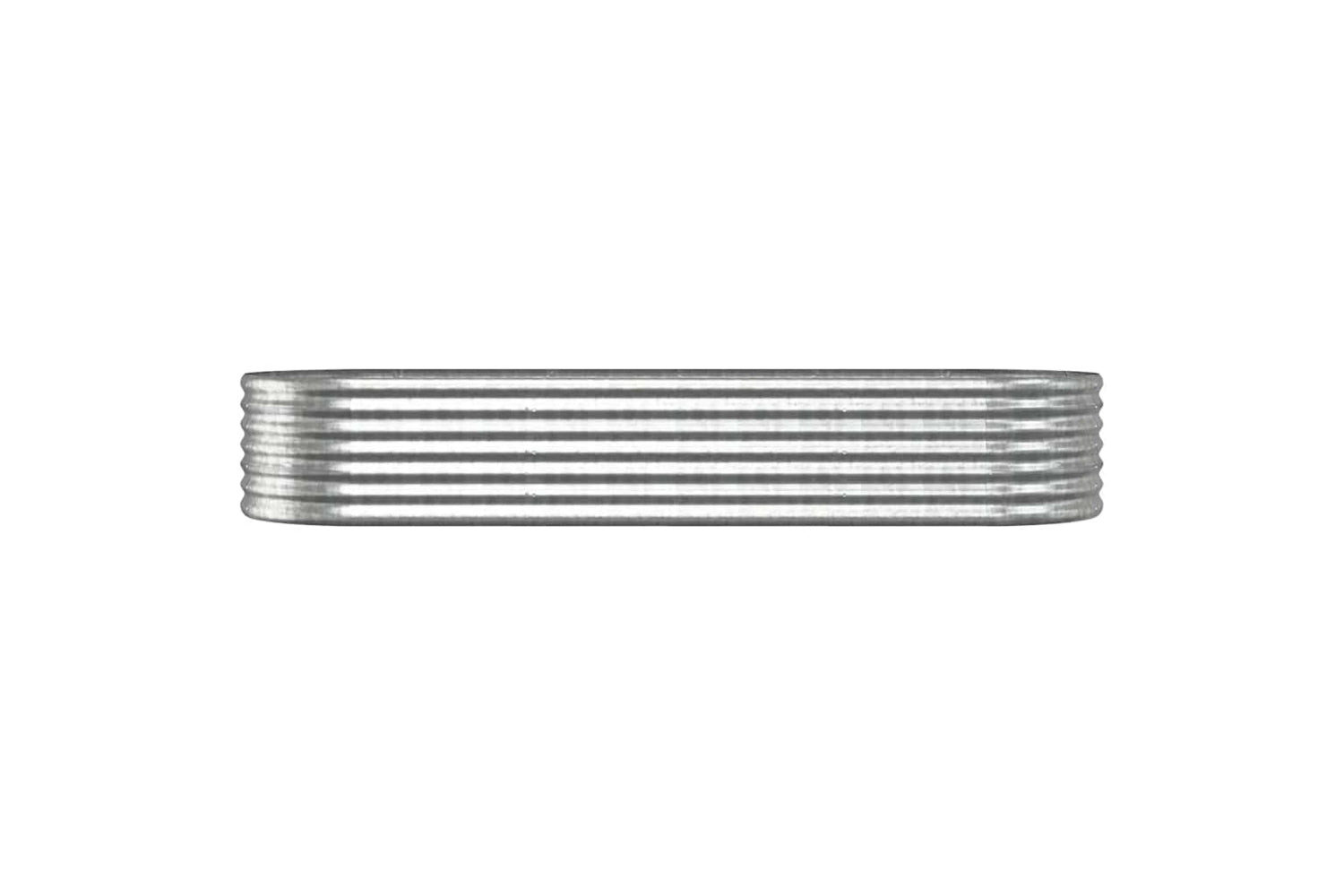 vidaXL 318922 Garden Raised Bed Powder-coated Steel 224x80x36cm Silver-2