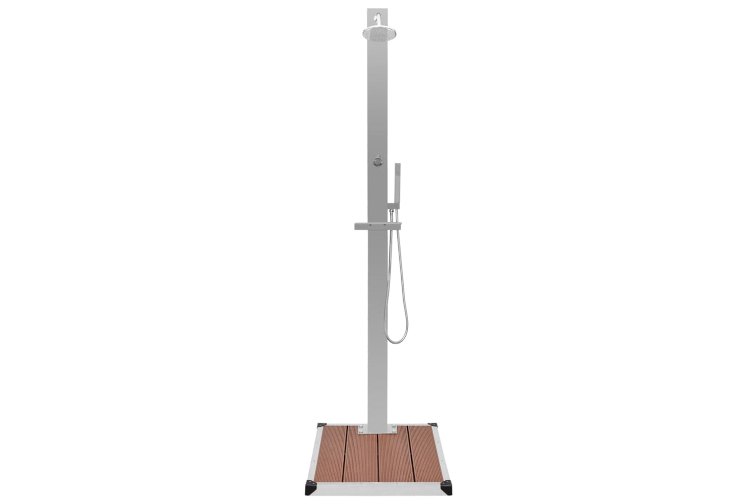 Vidaxl 3051285 Outdoor Shower With Tray Wpc Stainless Steel-4