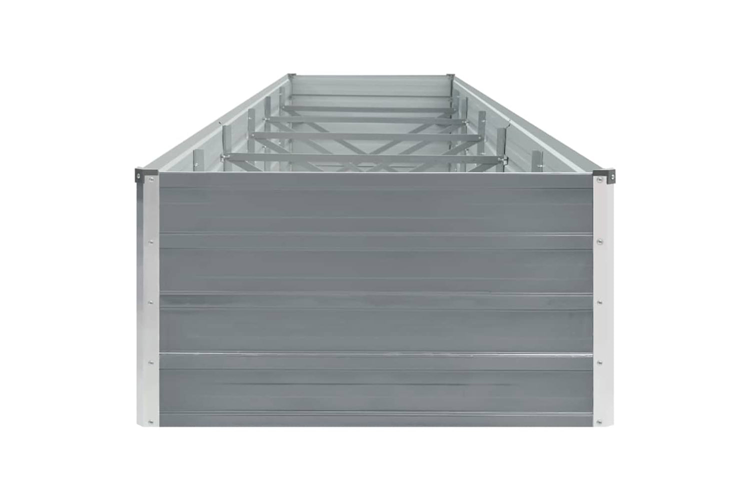 vidaXL 47064 Garden Raised Bed Galvanised Steel 480x80x45cm Grey-4