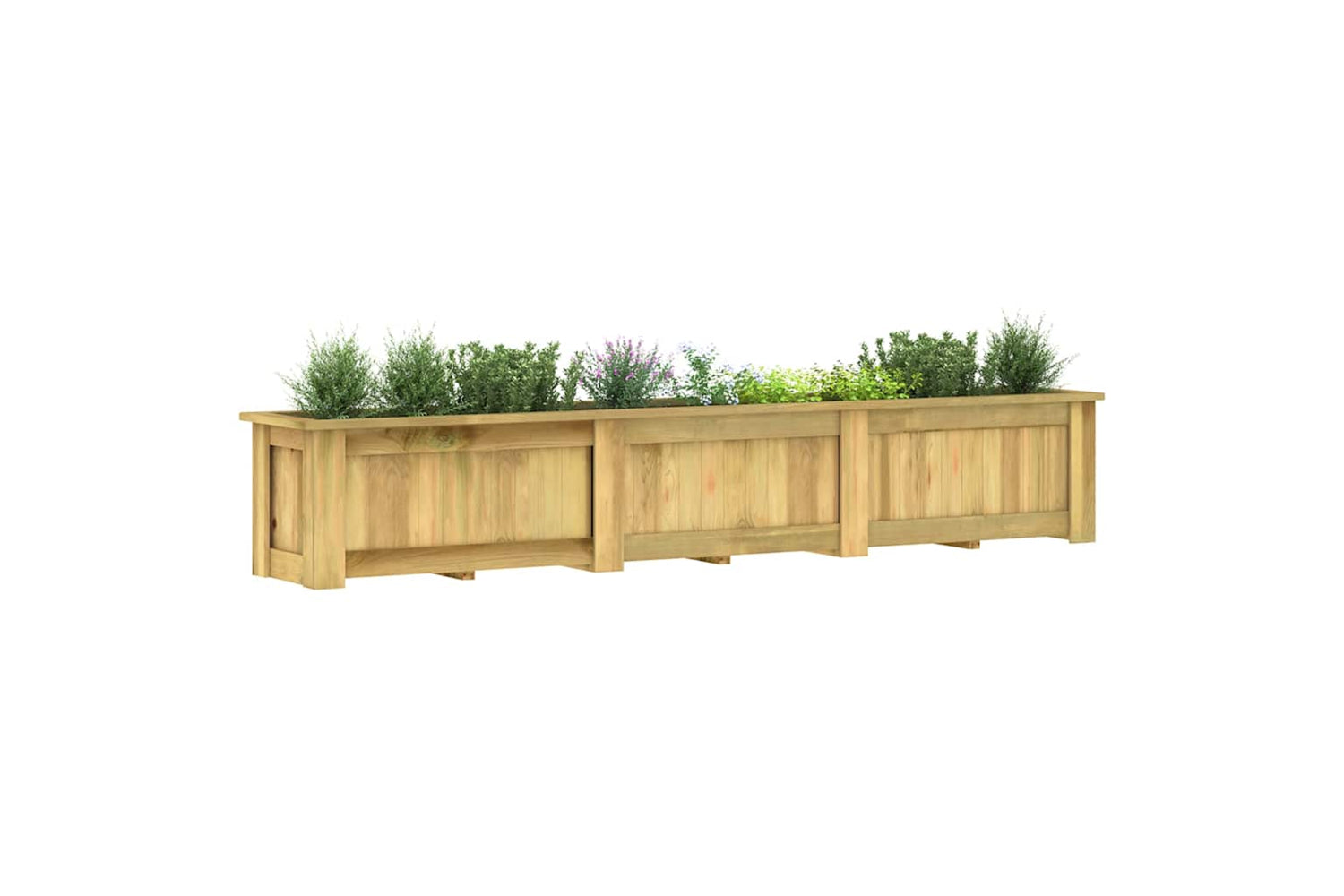 vidaXL 49096 Raised Bed 291x50x50cm Impregnated Pinewood-4