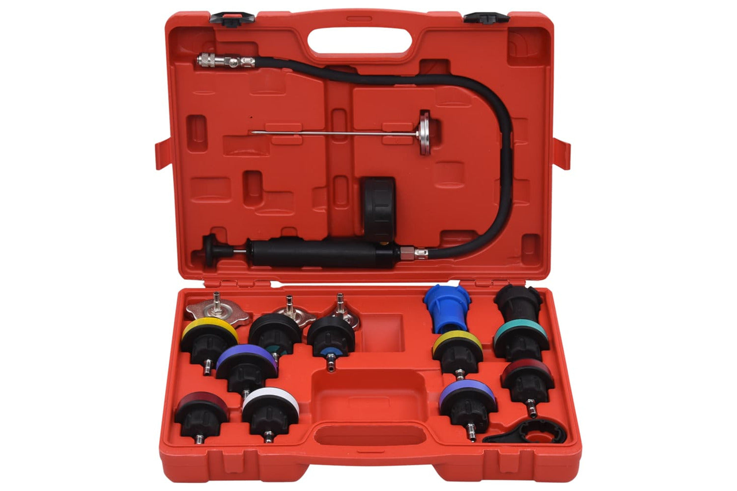Vidaxl 210535 18 Piece Cooling System & Radiator Cap Pressure Tester-2