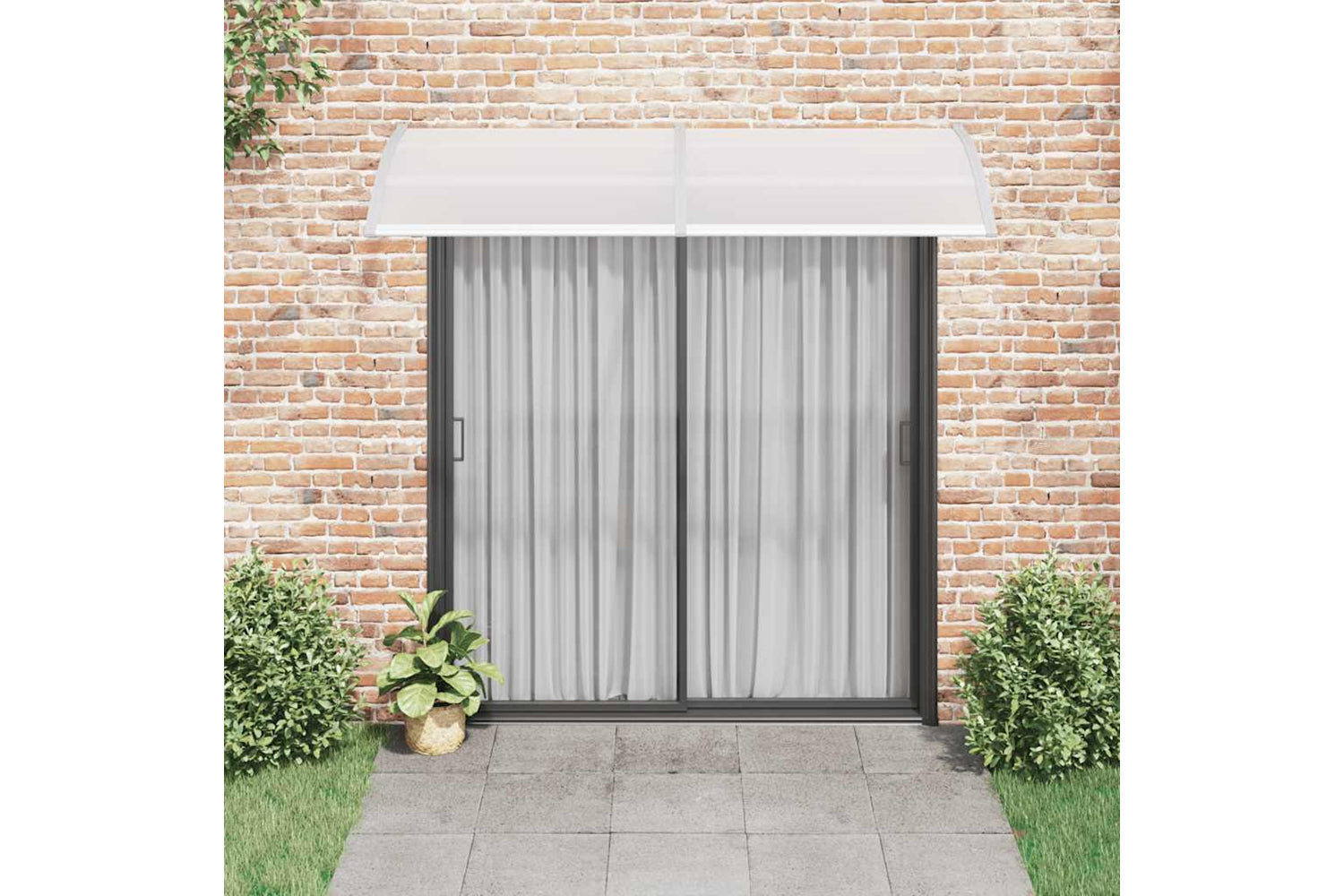 vidaXL 45631 Door Canopy Grey 240x100cm Pc-2