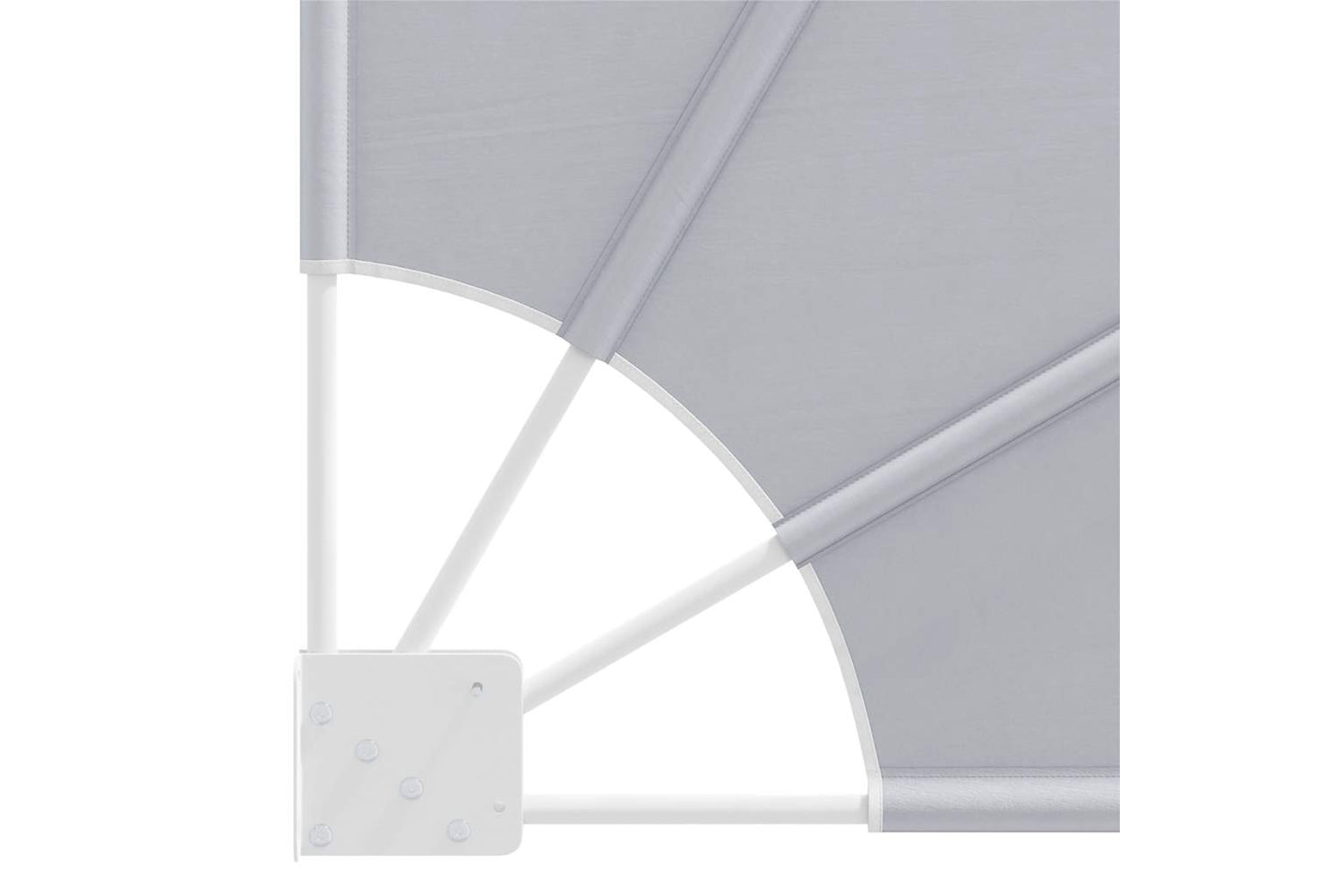 vidaXL 41574 Collapsible Balcony Side Awning Grey 160x240cm-7