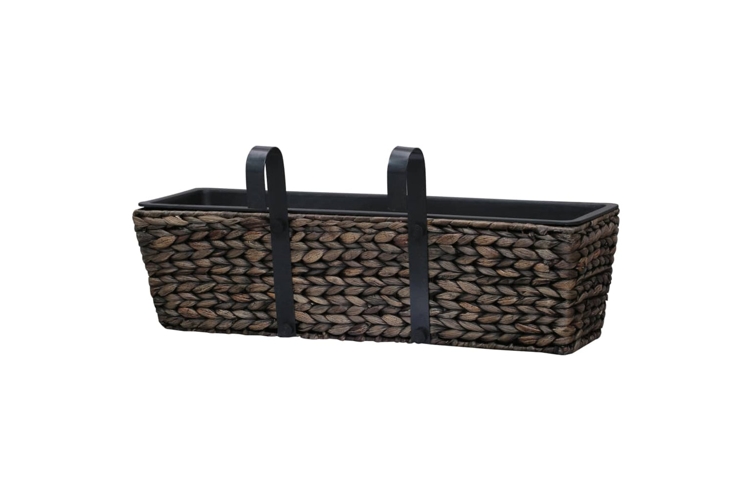 Vidaxl Planters 2 Pcs Water Hyacinth Brown-7