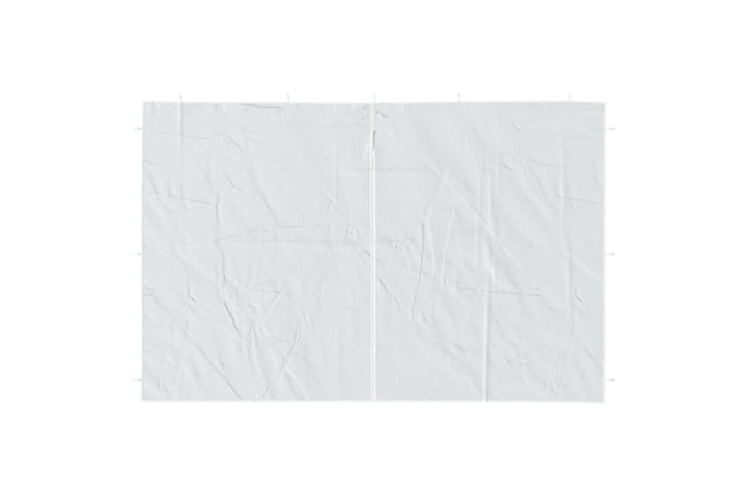 vidaXL Party Tent Sidewall 2 Pcs With Zipper Pe White-2