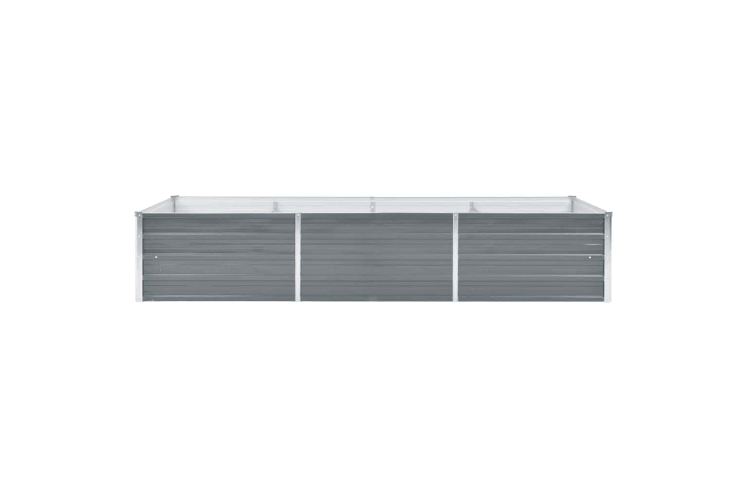 vidaXL 44842 Garden Raised Bed Galvanised Steel 240x80x45cm Grey-2