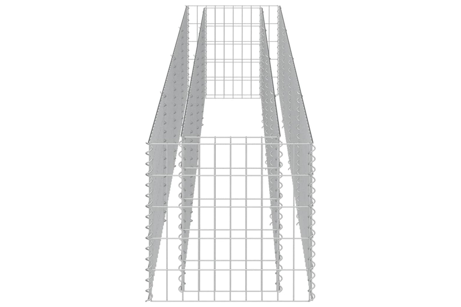 vidaXL 143561 Gabion Raised Bed Galvanised Steel 360x50x50cm-5