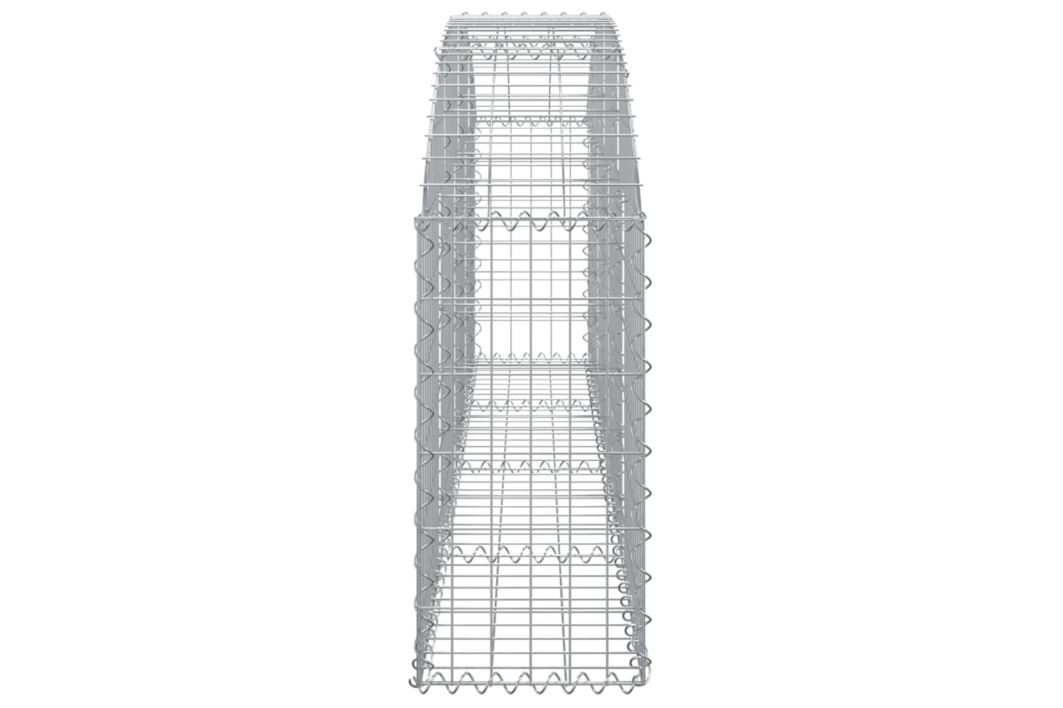 vidaXL 153463 Arched Gabion Basket 200x30x60/80cm Galvanised Iron-3