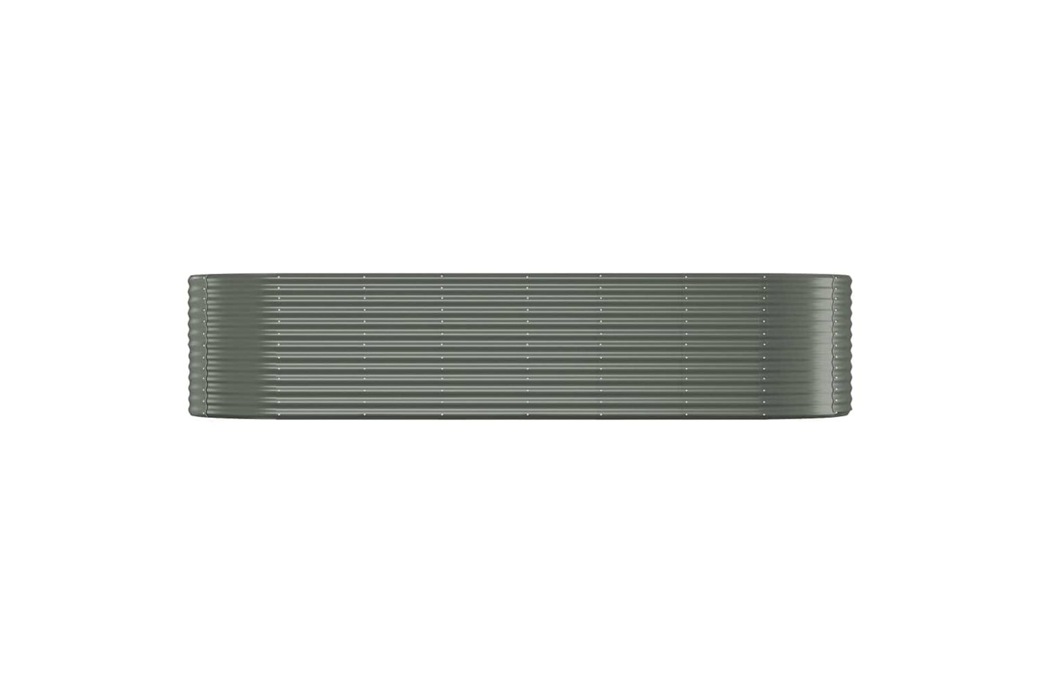 vidaXL 319069 Garden Raised Bed Powder-coated Steel 322x100x68cm Grey-2