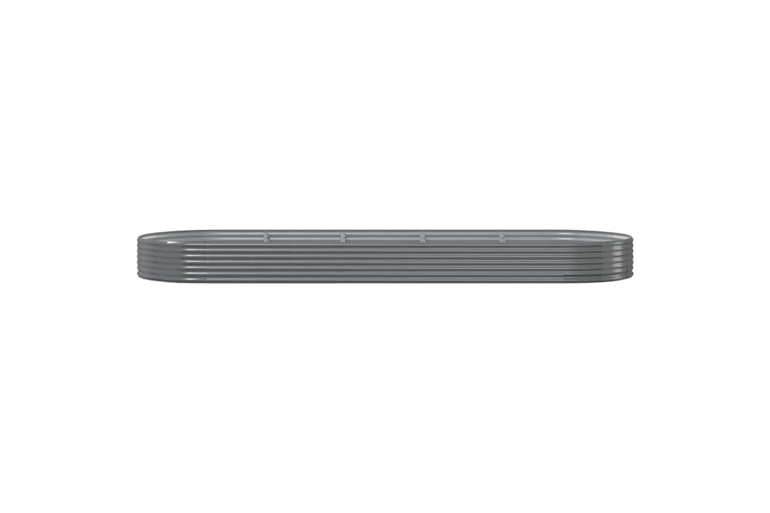 vidaXL 319039 Garden Raised Bed Powder-coated Steel 450x140x36cm Grey-2